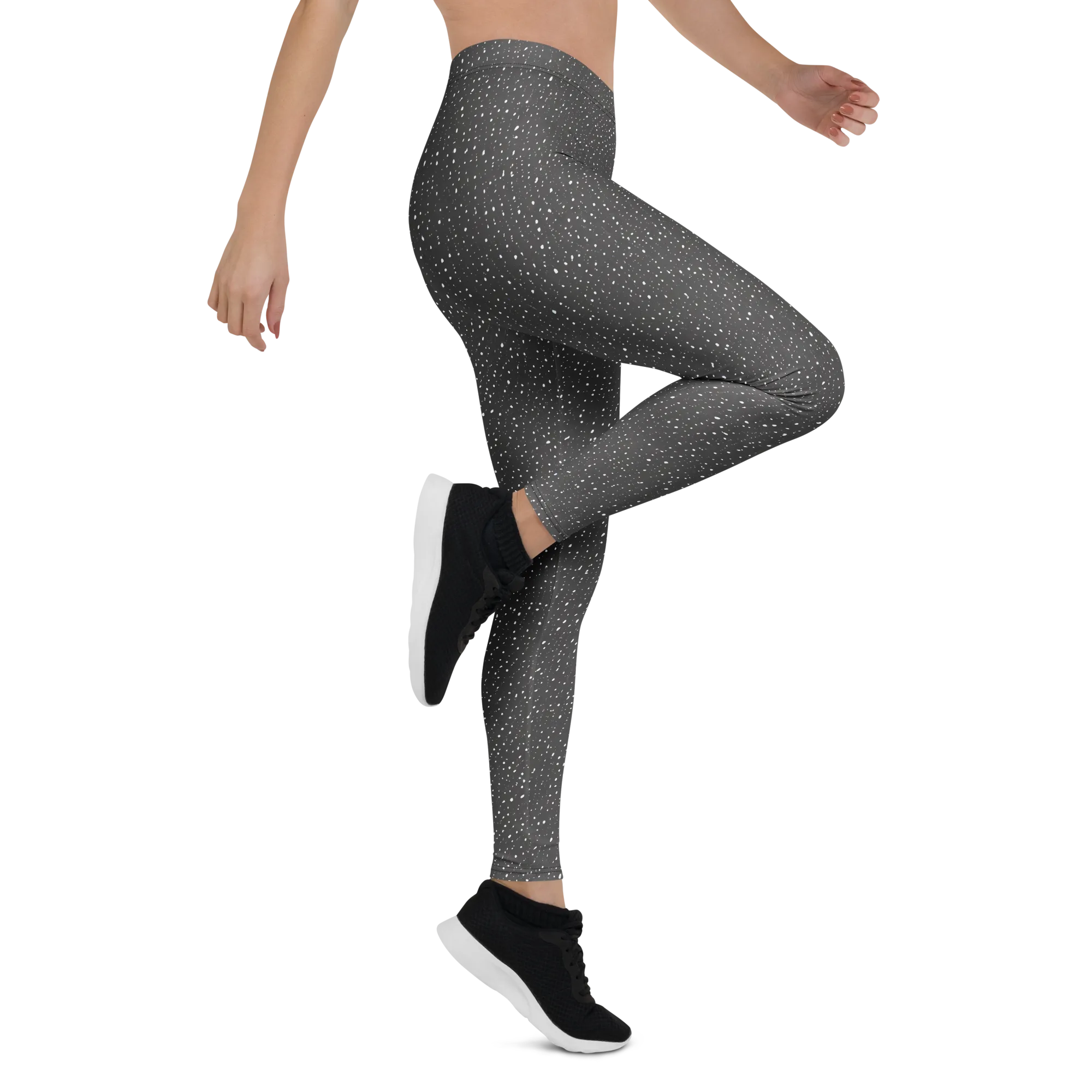 Midnight Stardust on Leggings — Right