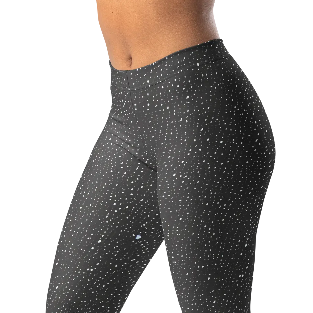 Midnight Stardust on Leggings — Left Front