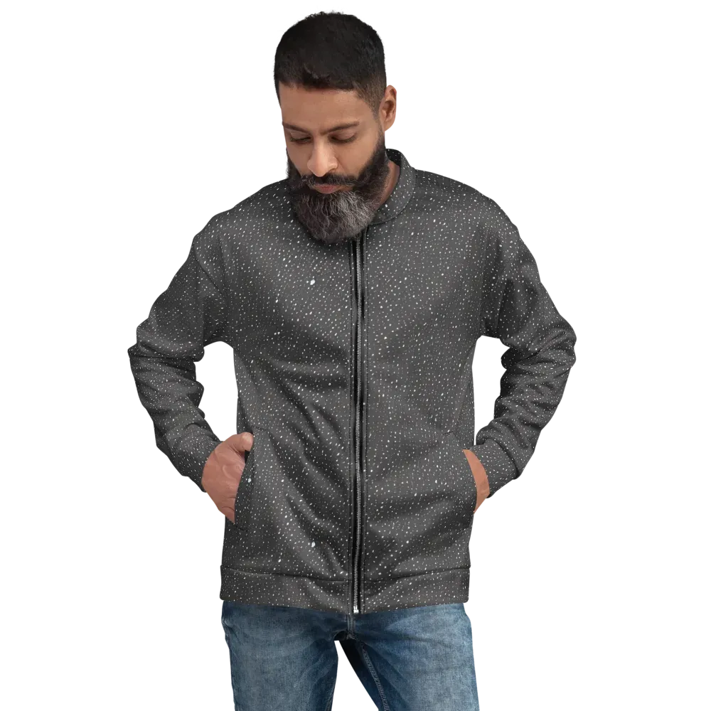 Midnight Stardust on Bomber Jacket — Front