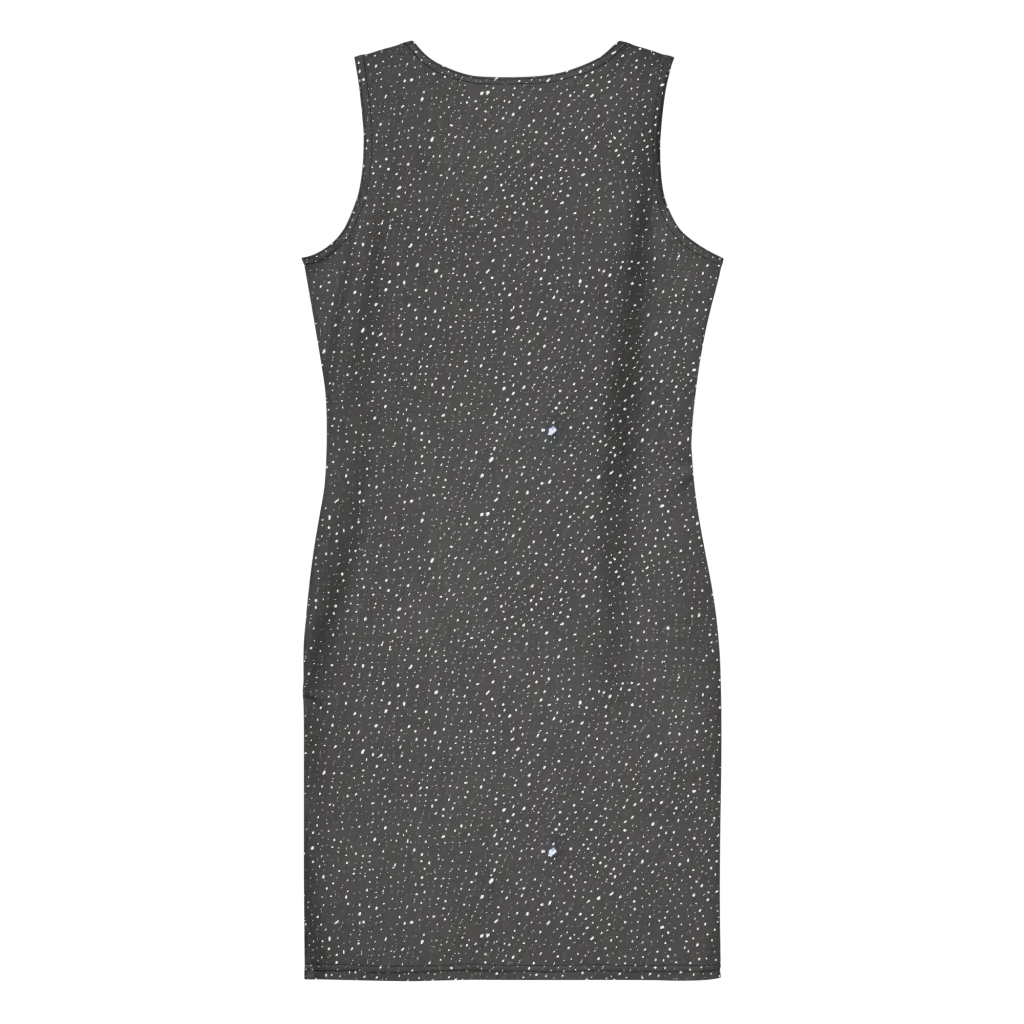 Midnight Stardust on Bodycon Dress — Back