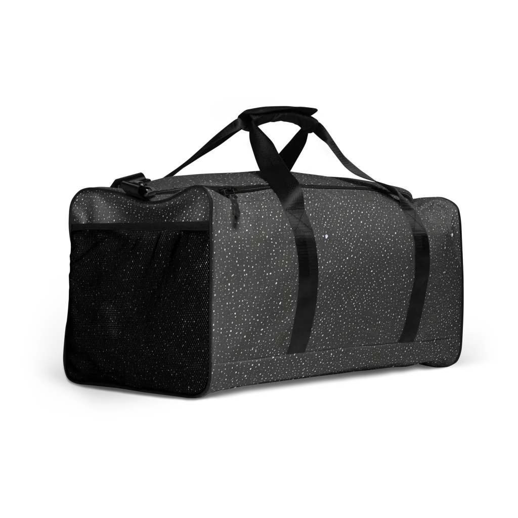 Midnight Stardust on Duffle Bag — Right Front