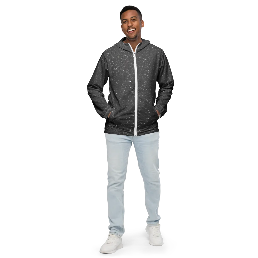 Midnight Stardust on Men's Windbreaker — Front