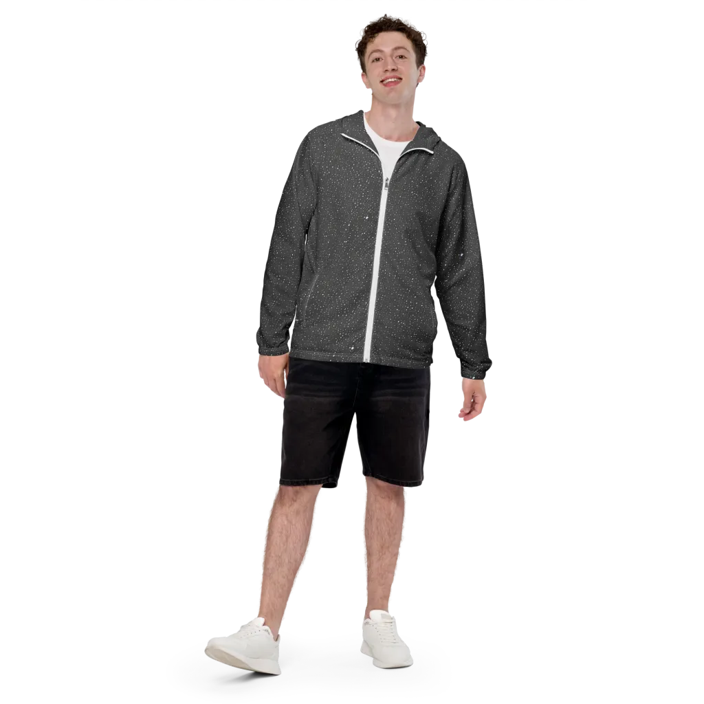 Midnight Stardust on Men's Windbreaker — Front