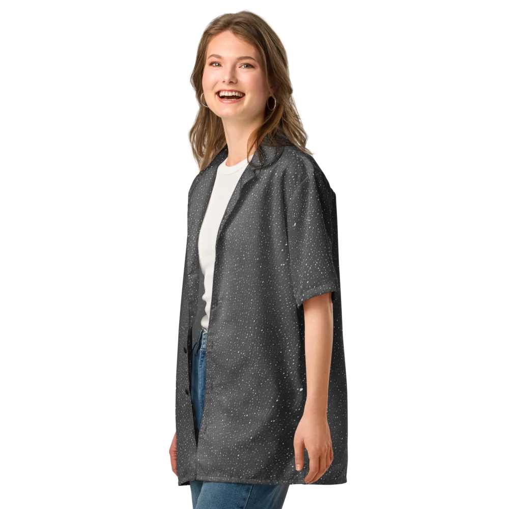 Midnight Stardust on Button Shirt — Left Front