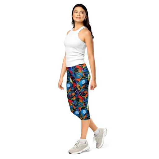 Astral Shatter on a Capri Leggings