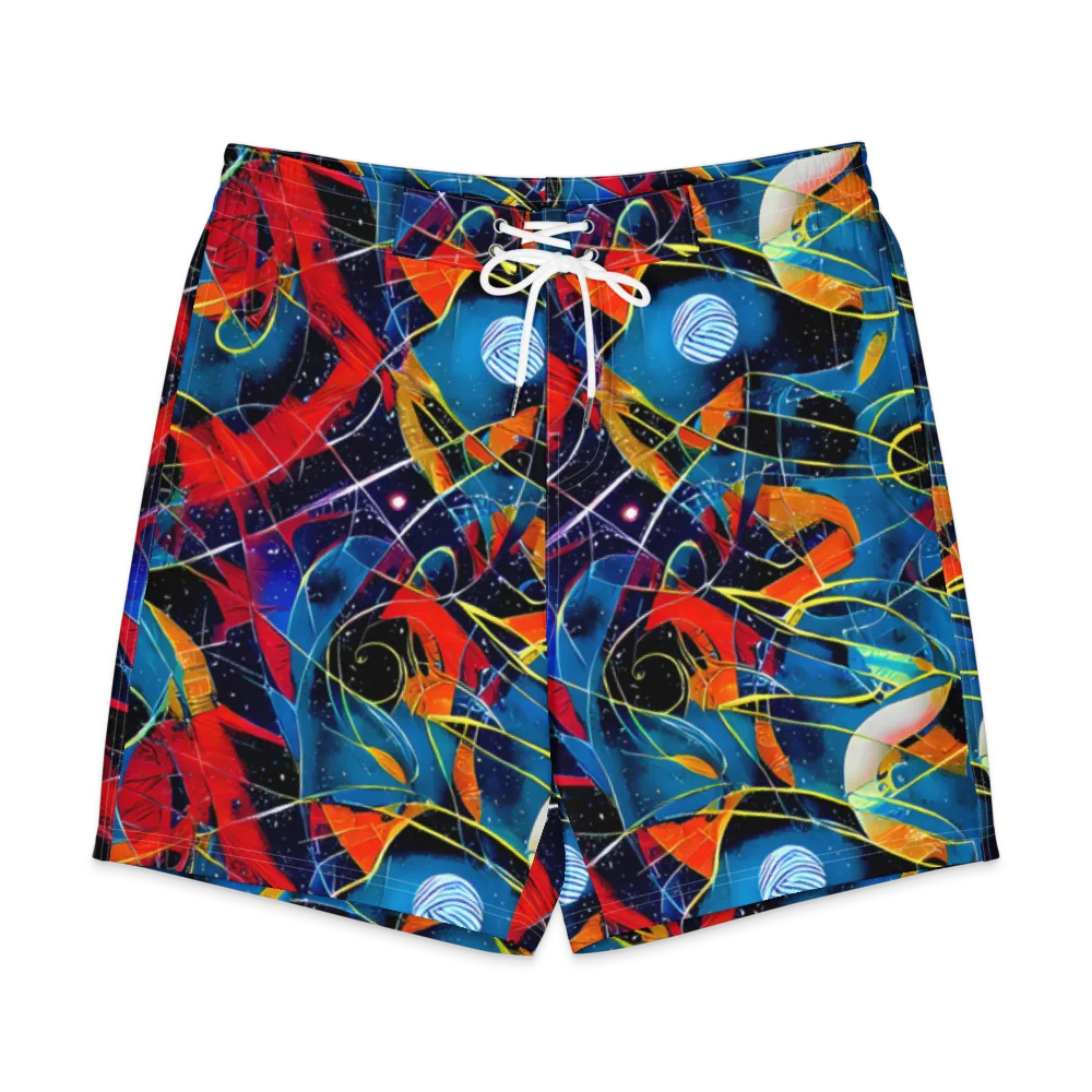 Astral Shatter on Men's Board Shorts — Front