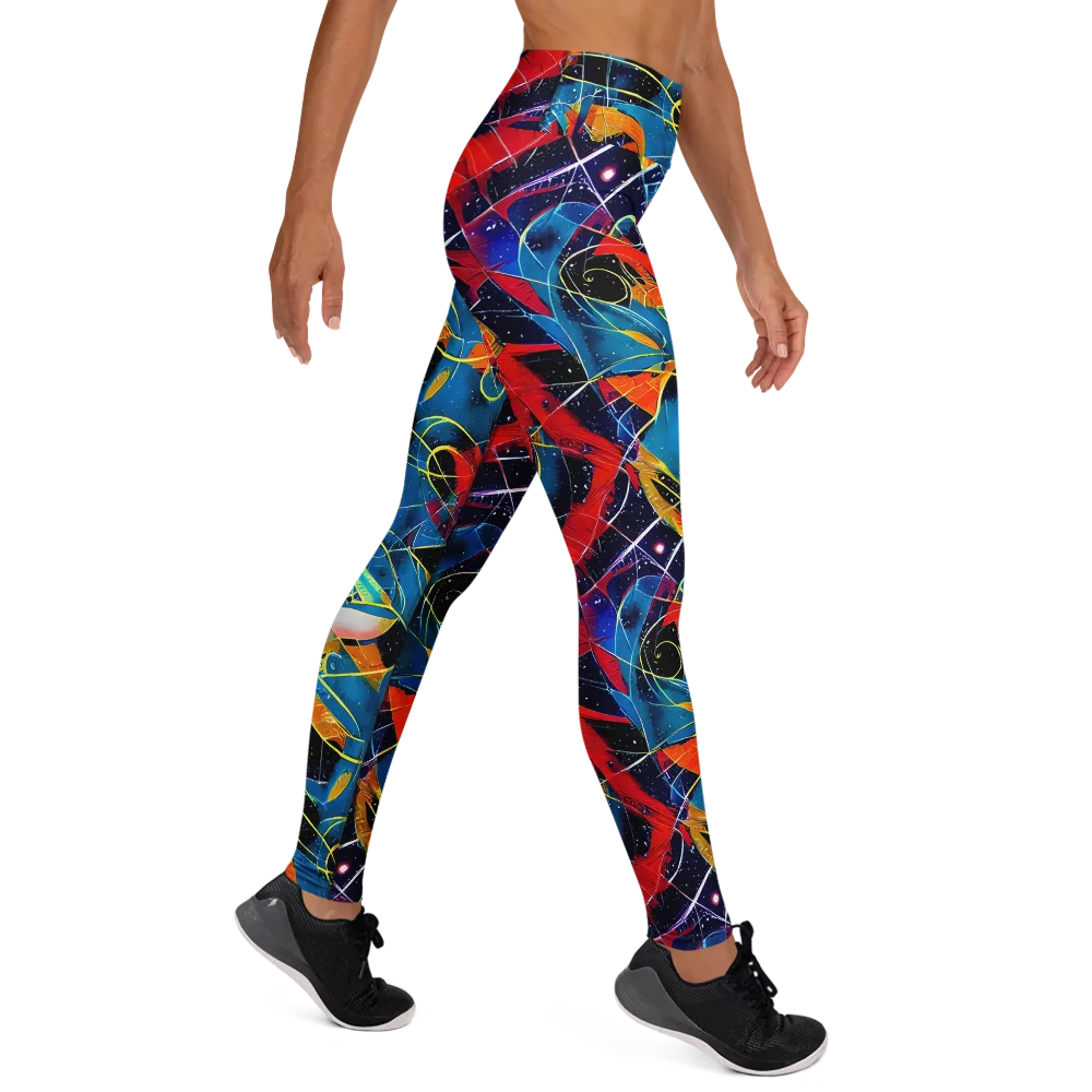 Astral Shatter on Yoga Leggings — Right