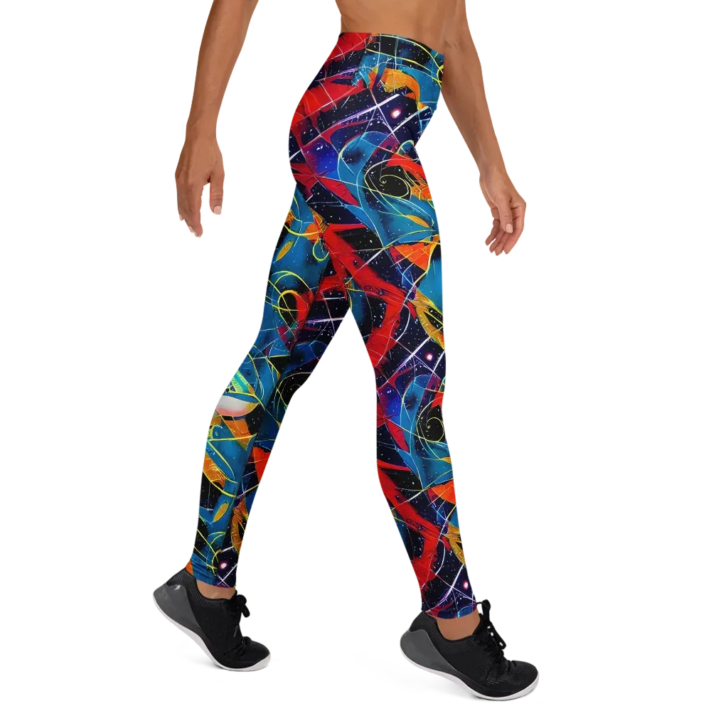 Astral Shatter on Yoga Leggings — Right