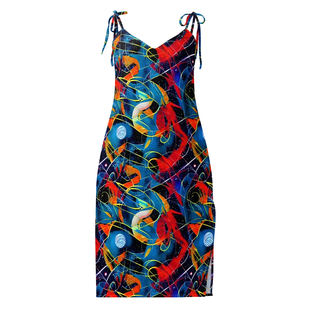 Astral Shatter on Slip Dress — Front