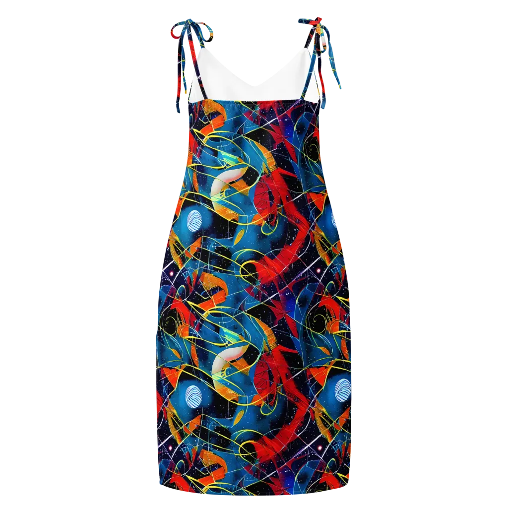 Astral Shatter on Slip Dress — Back