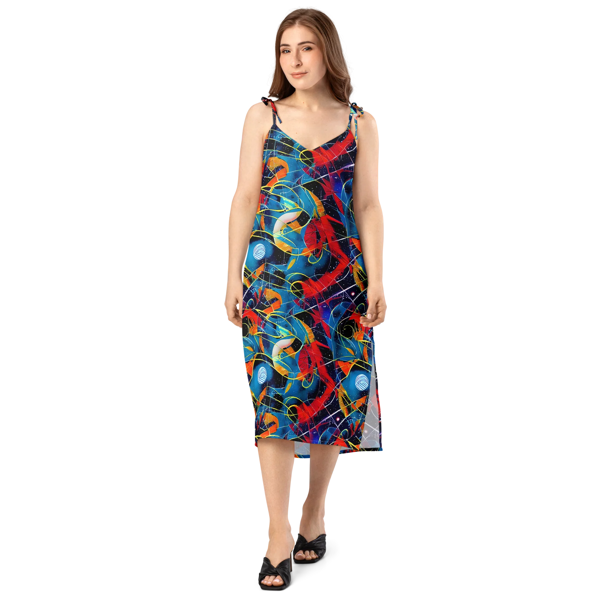 Astral Shatter on Slip Dress — Front