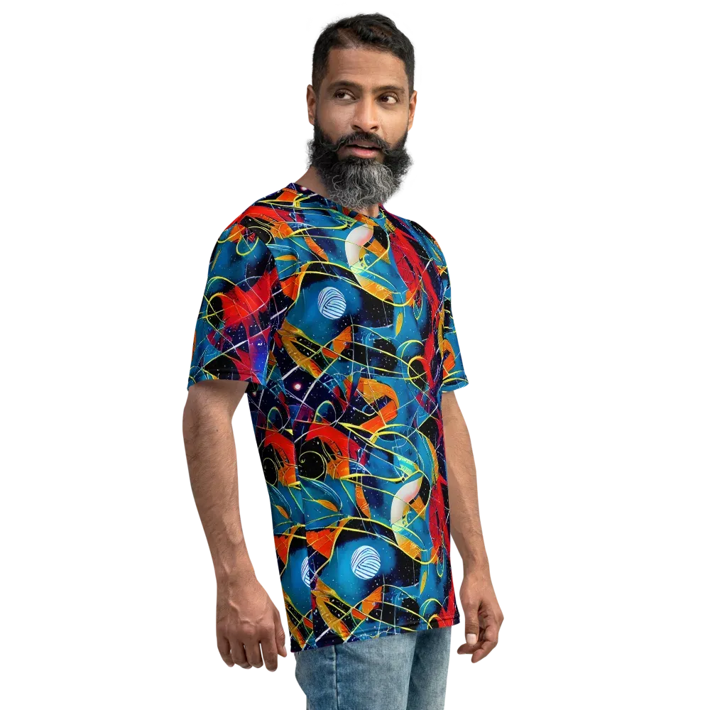 Astral Shatter on Men's Crew Neck T-Shirt — Right