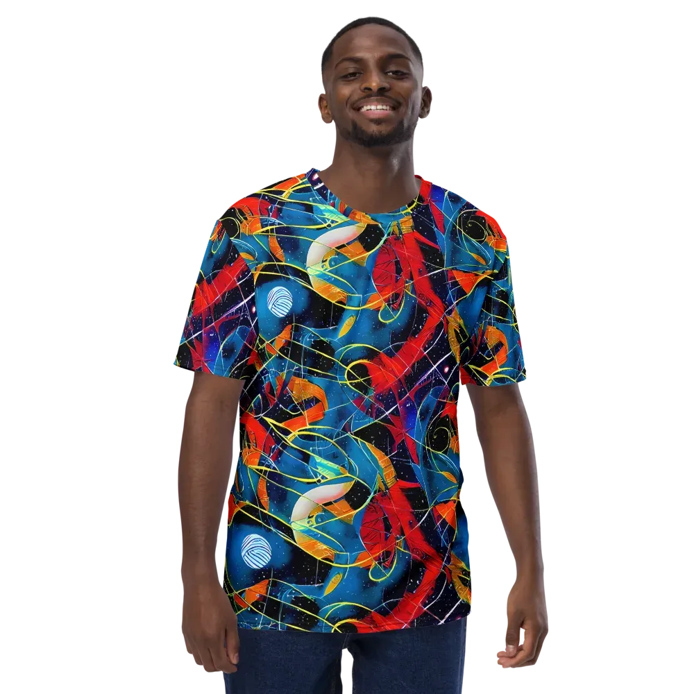 Astral Shatter on Men's Crew Neck T-Shirt — Front