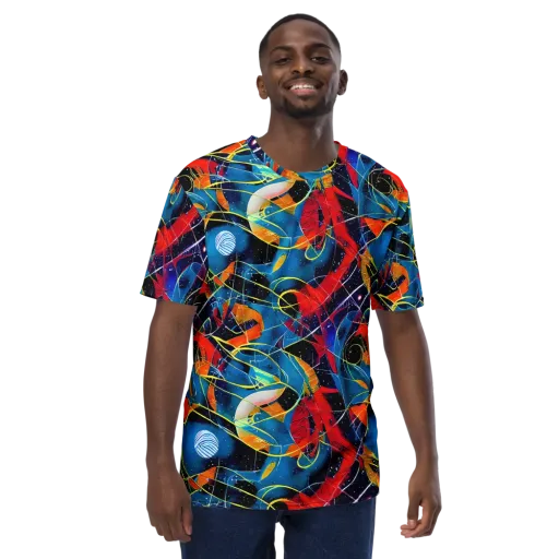 Astral Shatter on a Men's Crew Neck T-Shirt