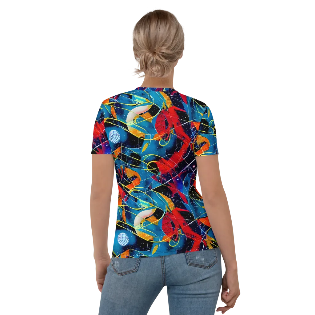 Astral Shatter on Women's Crew Neck T-Shirt — Back