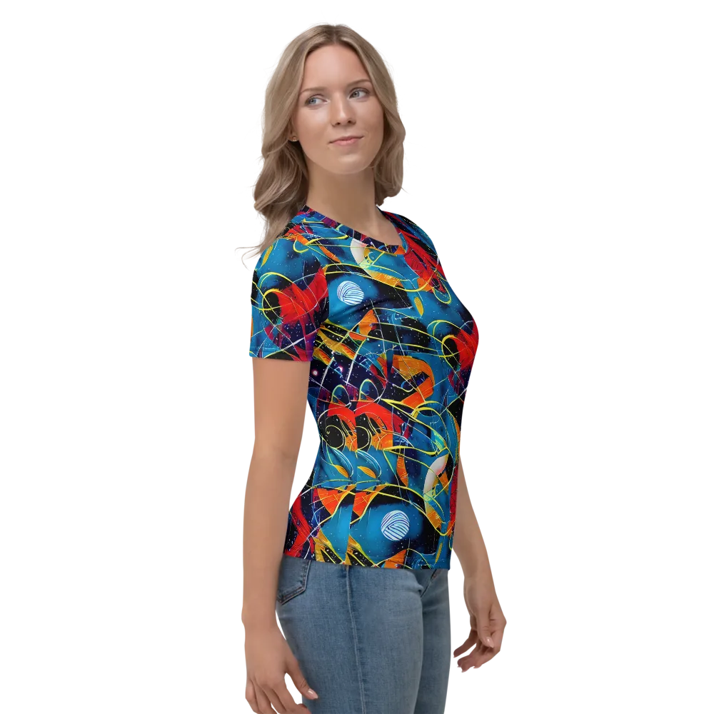 Astral Shatter on Women's Crew Neck T-Shirt — Right