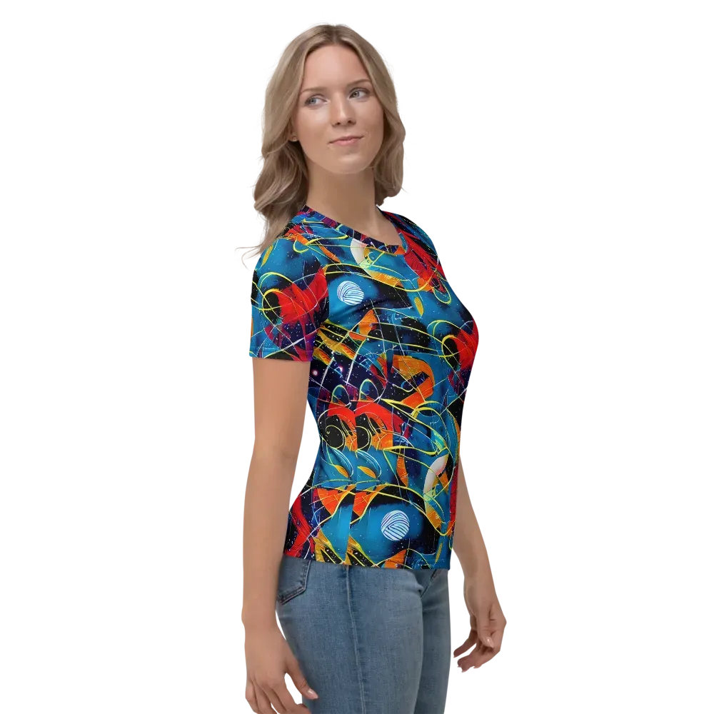 Astral Shatter on Women's Crew Neck T-Shirt — Right