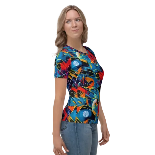 Astral Shatter on a Women's Crew Neck T-Shirt