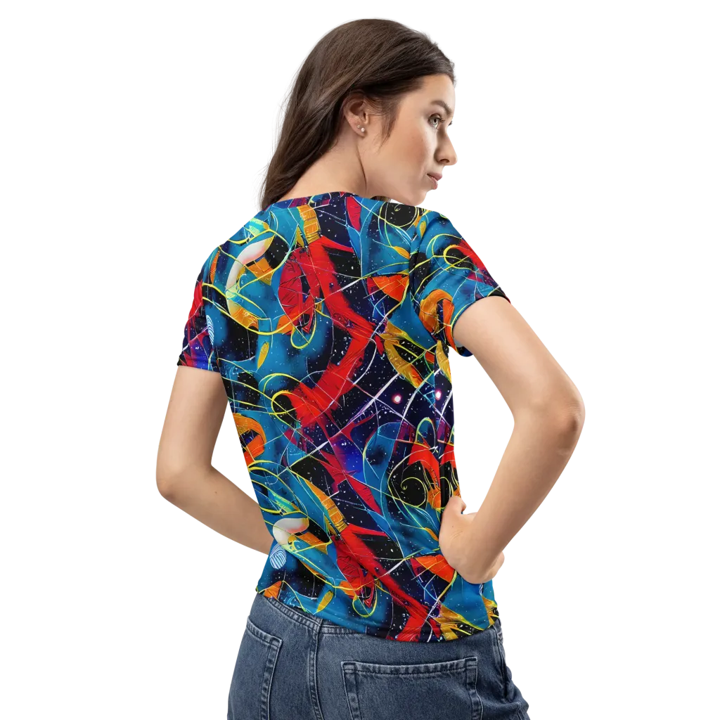 Astral Shatter on Women's Crew Neck T-Shirt — Back