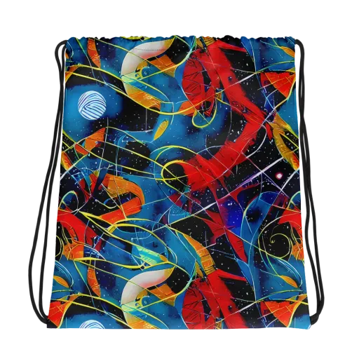 Astral Shatter on a Drawstring Bag