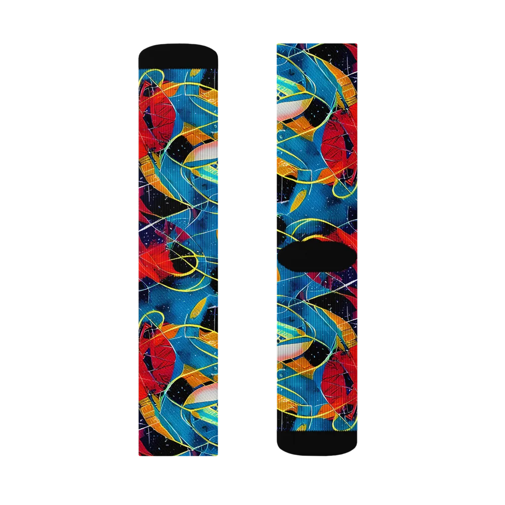 Astral Shatter on Socks — Left Sock