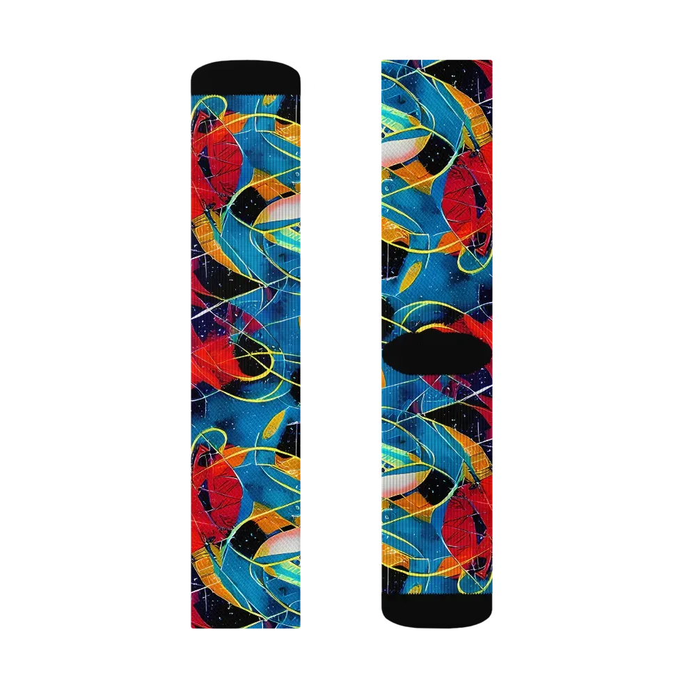 Astral Shatter on Socks — Right Sock