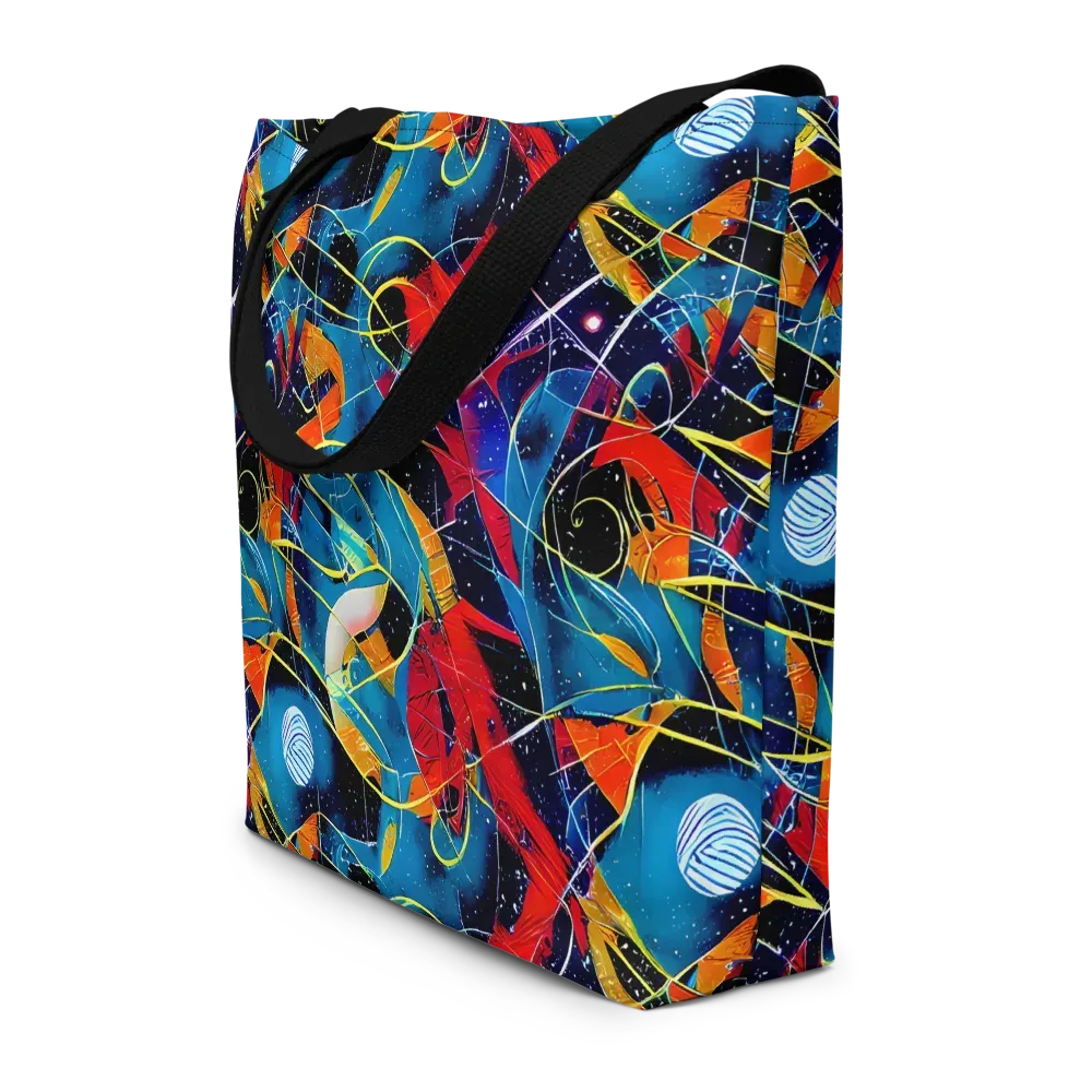 Astral Shatter on Large Tote Bag W/ Pocket — Front