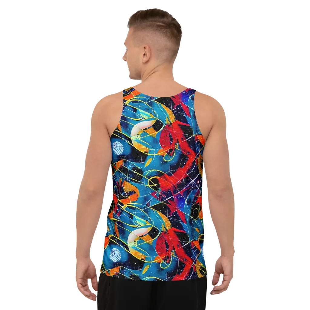 Astral Shatter on Men's Tank Top — Back