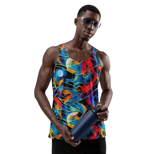 Astral Shatter on a Men's Tank Top