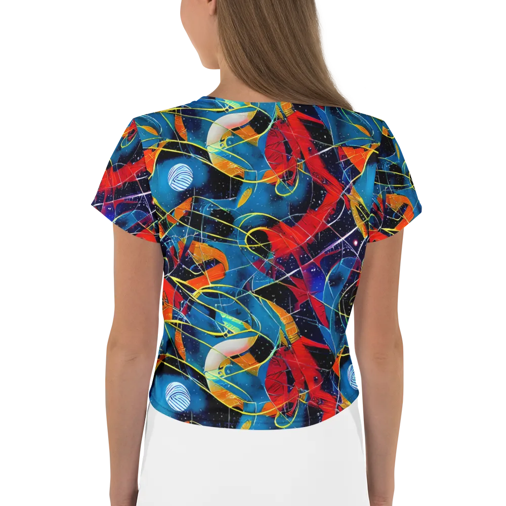 Astral Shatter on Crop Tee — Back