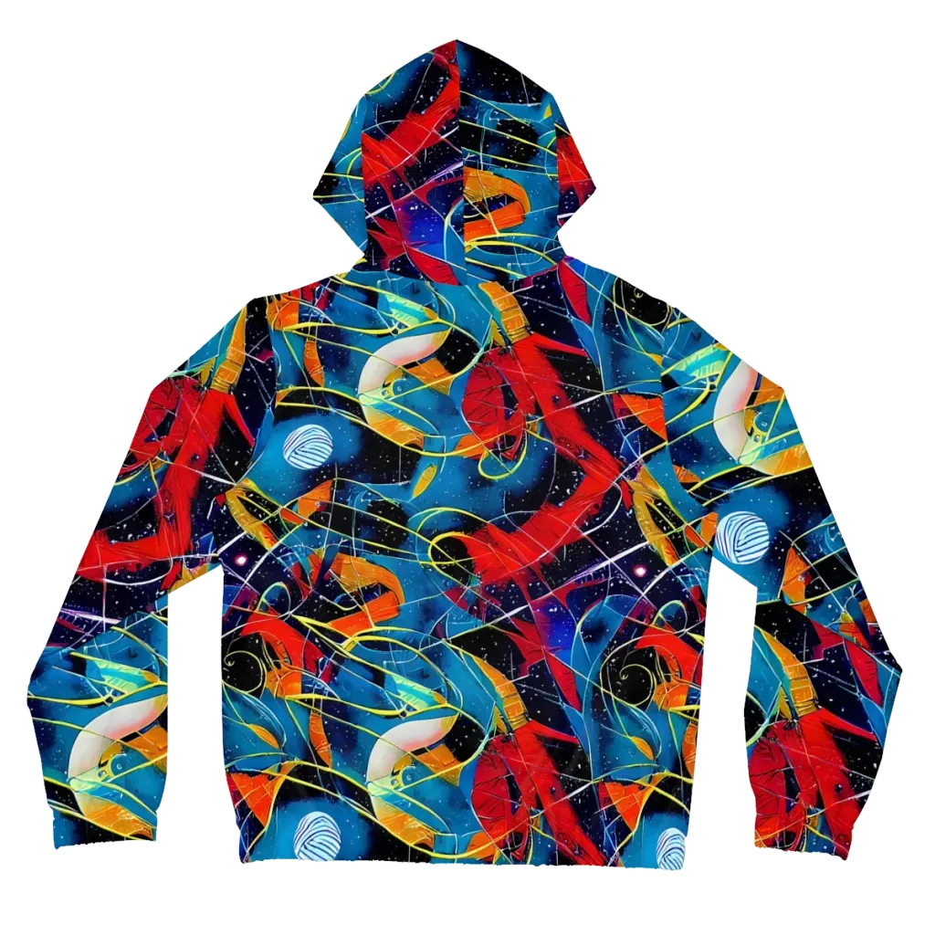 Astral Shatter on Women's Full-Zip Hoodie — Back