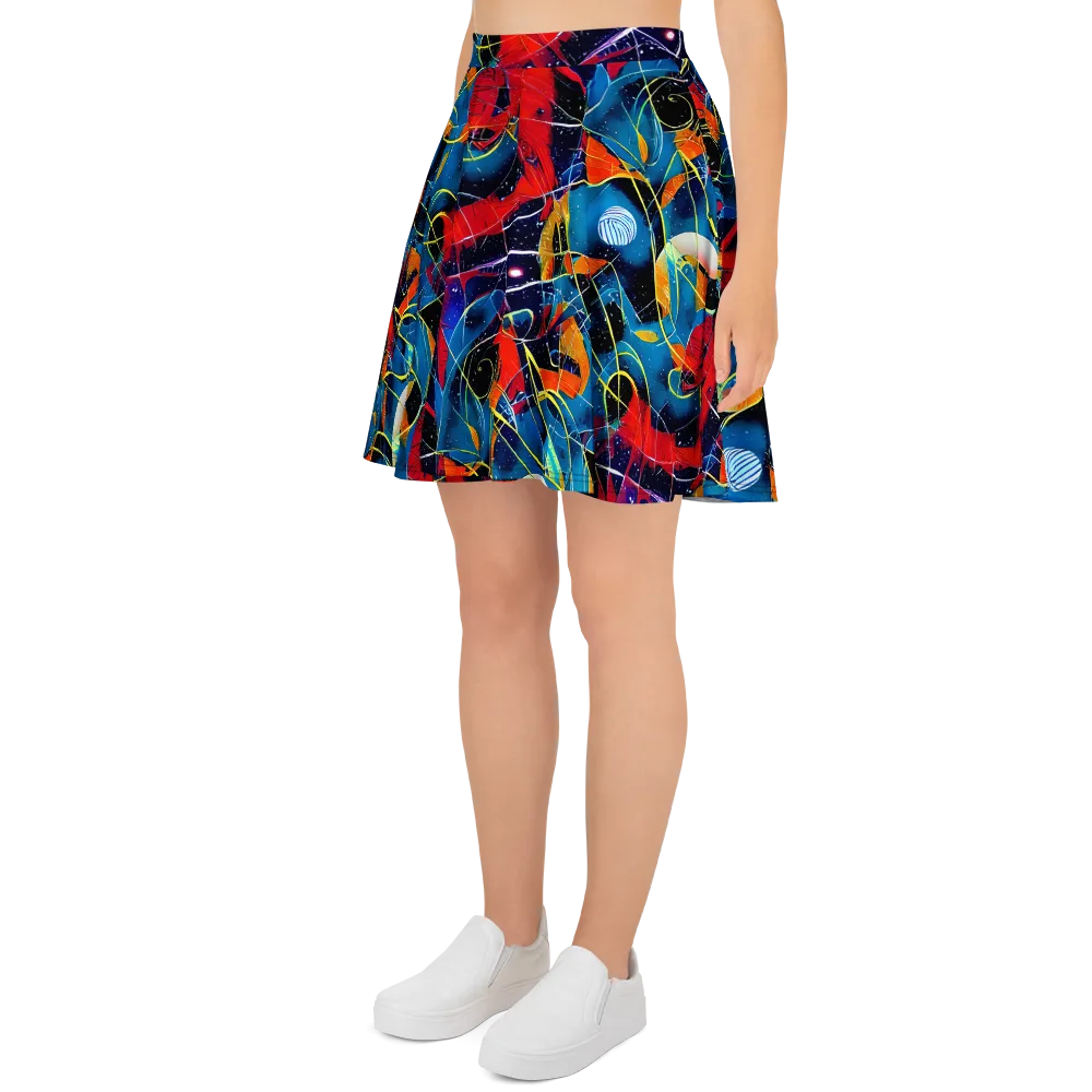 Astral Shatter on Skater Skirt — Left