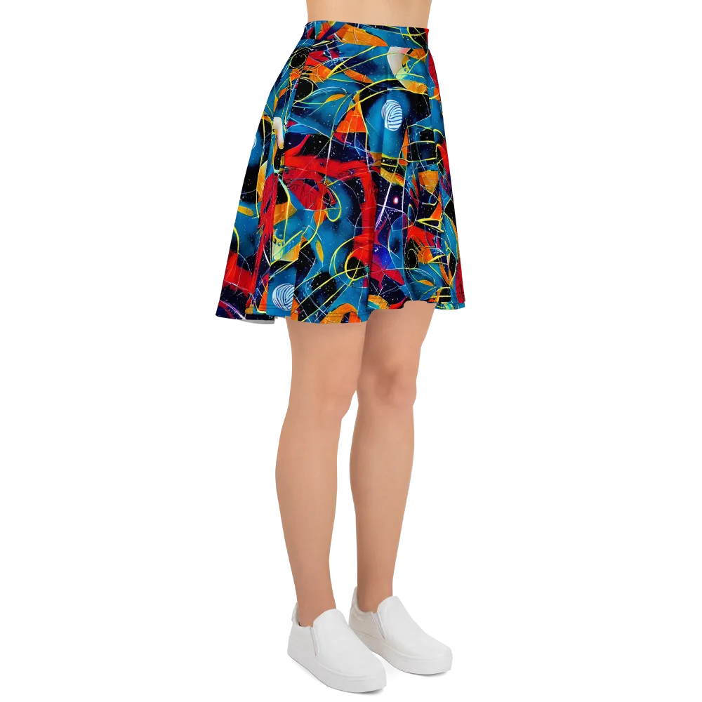 Astral Shatter on Skater Skirt — Right