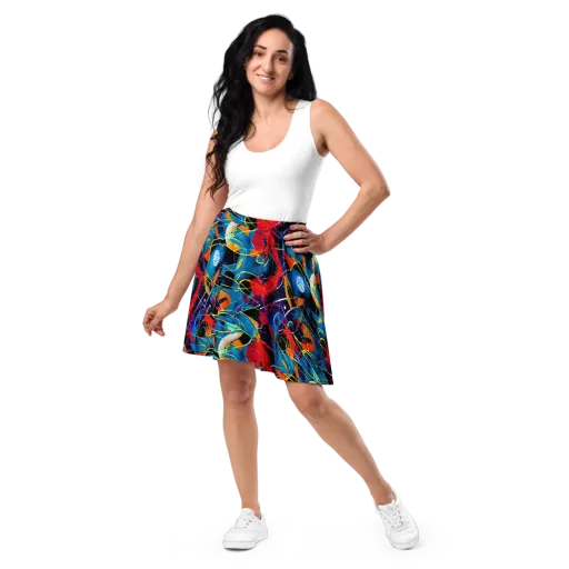 Astral Shatter on a Skater Skirt