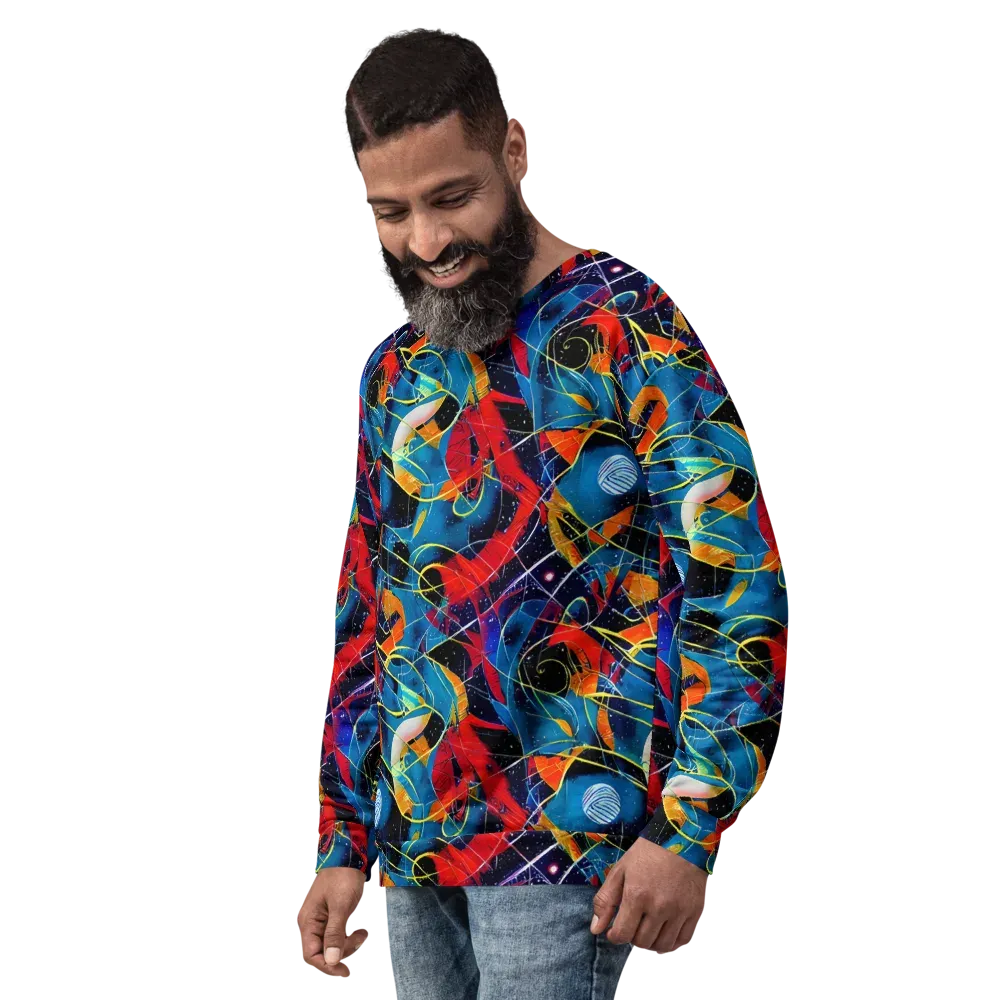 Astral Shatter on Sweatshirt — Left Front