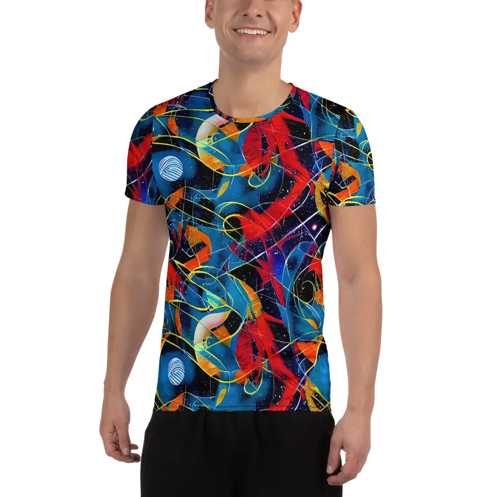 Astral Shatter on Men's Athletic T-Shirt — Front