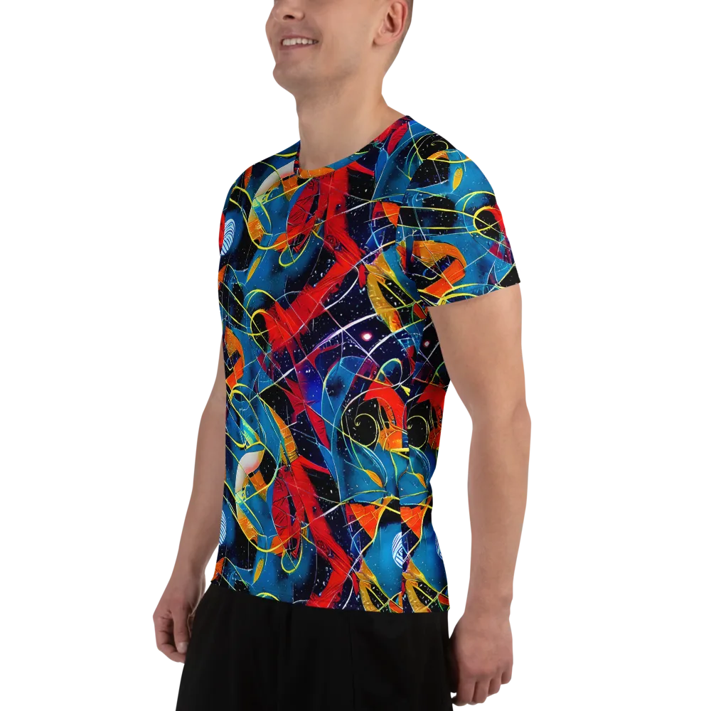 Astral Shatter on Men's Athletic T-Shirt — Left
