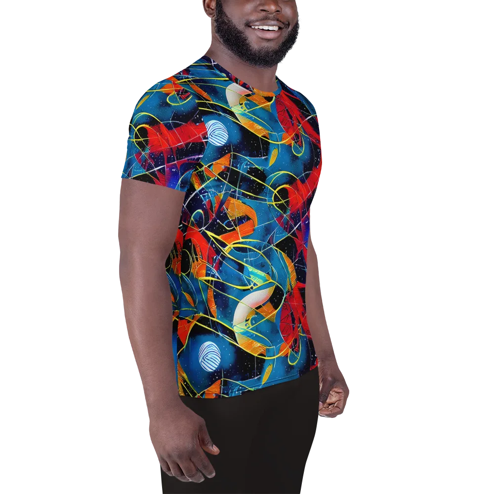 Astral Shatter on Men's Athletic T-Shirt — Right