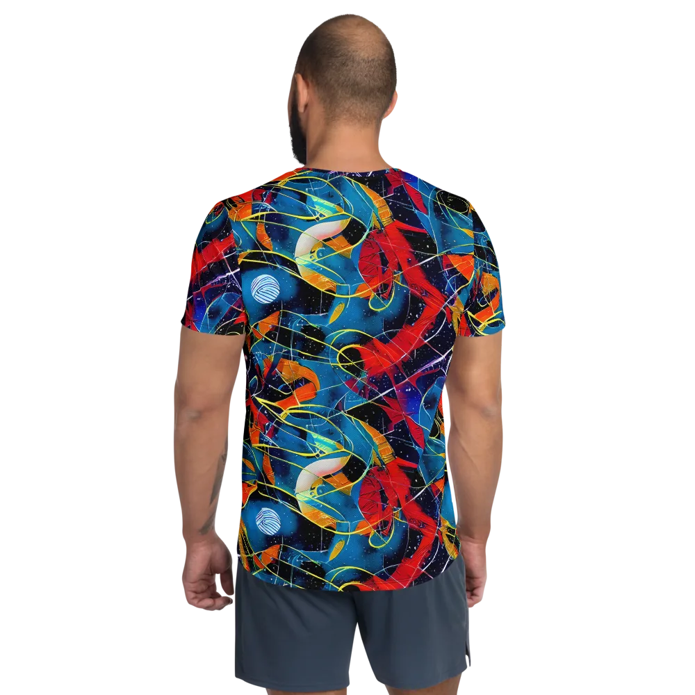 Astral Shatter on Men's Athletic T-Shirt — Back