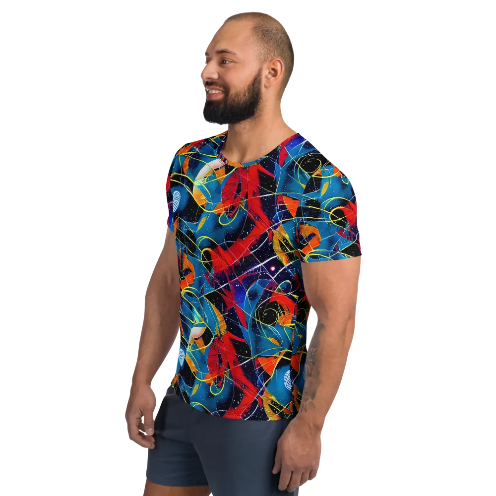 Astral Shatter on Men's Athletic T-Shirt — Left