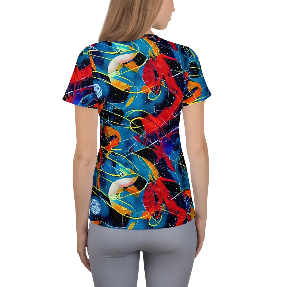 Astral Shatter on Women's Athletic T-Shirt — Back