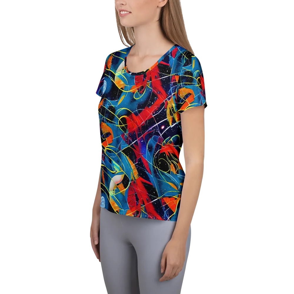 Astral Shatter on Women's Athletic T-Shirt — Left