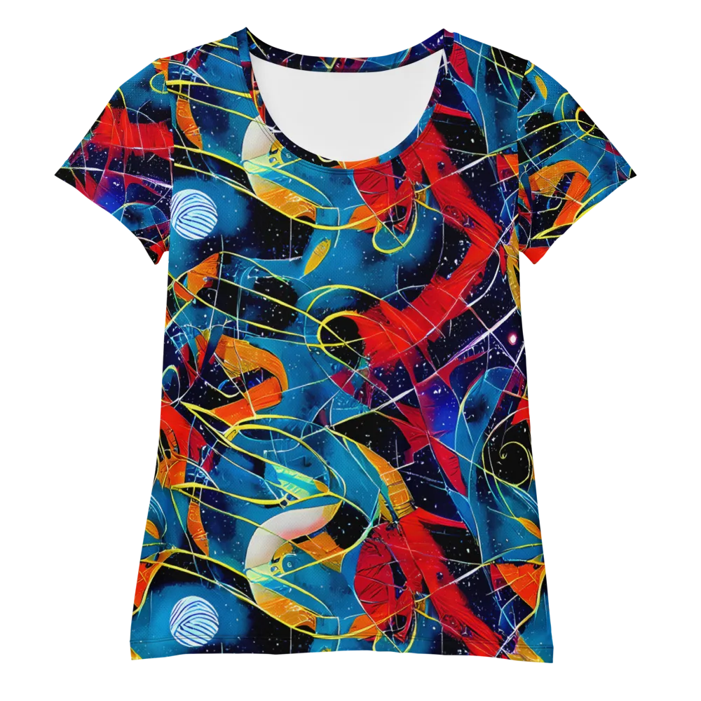 Astral Shatter on Women's Athletic T-Shirt — Front