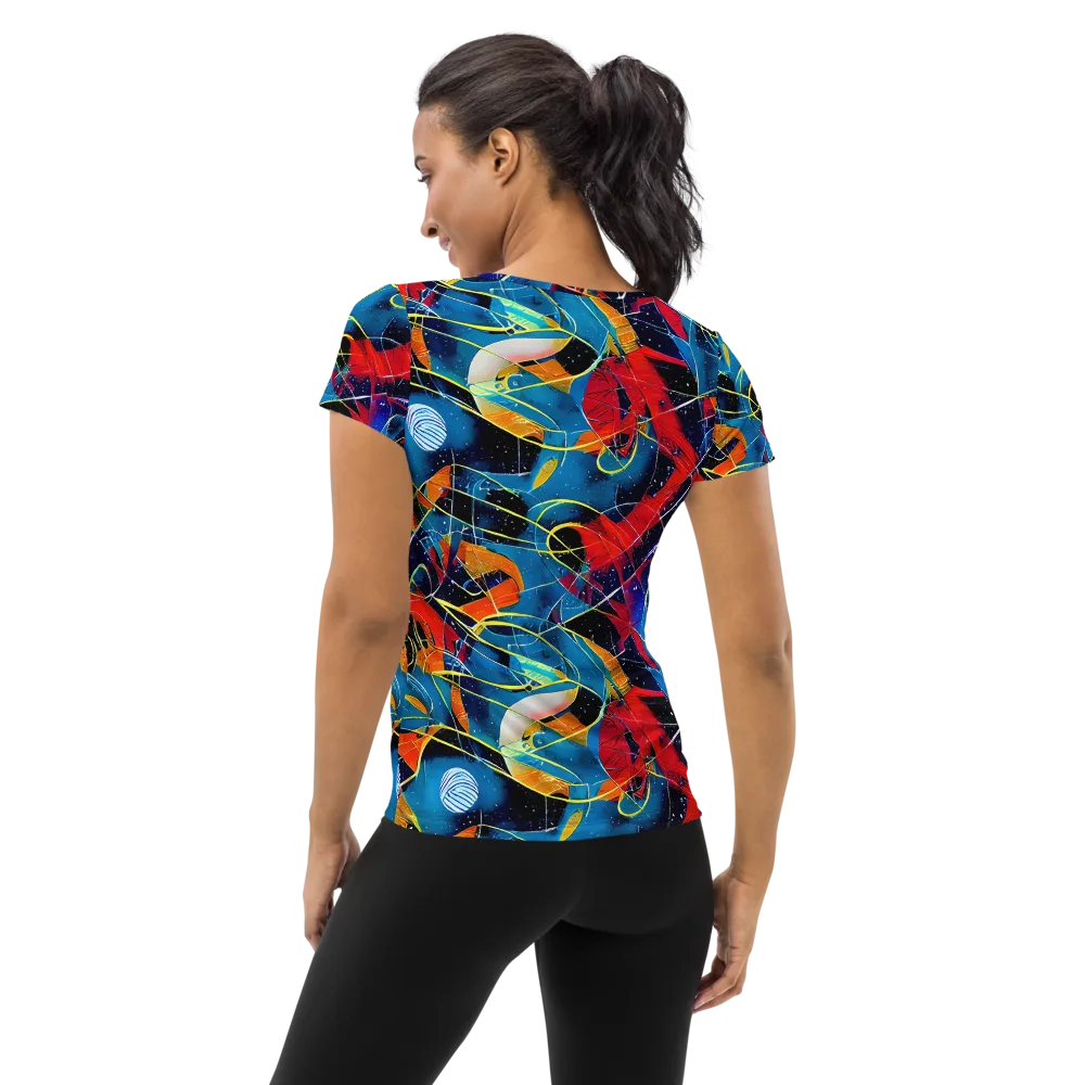 Astral Shatter on Women's Athletic T-Shirt — Back