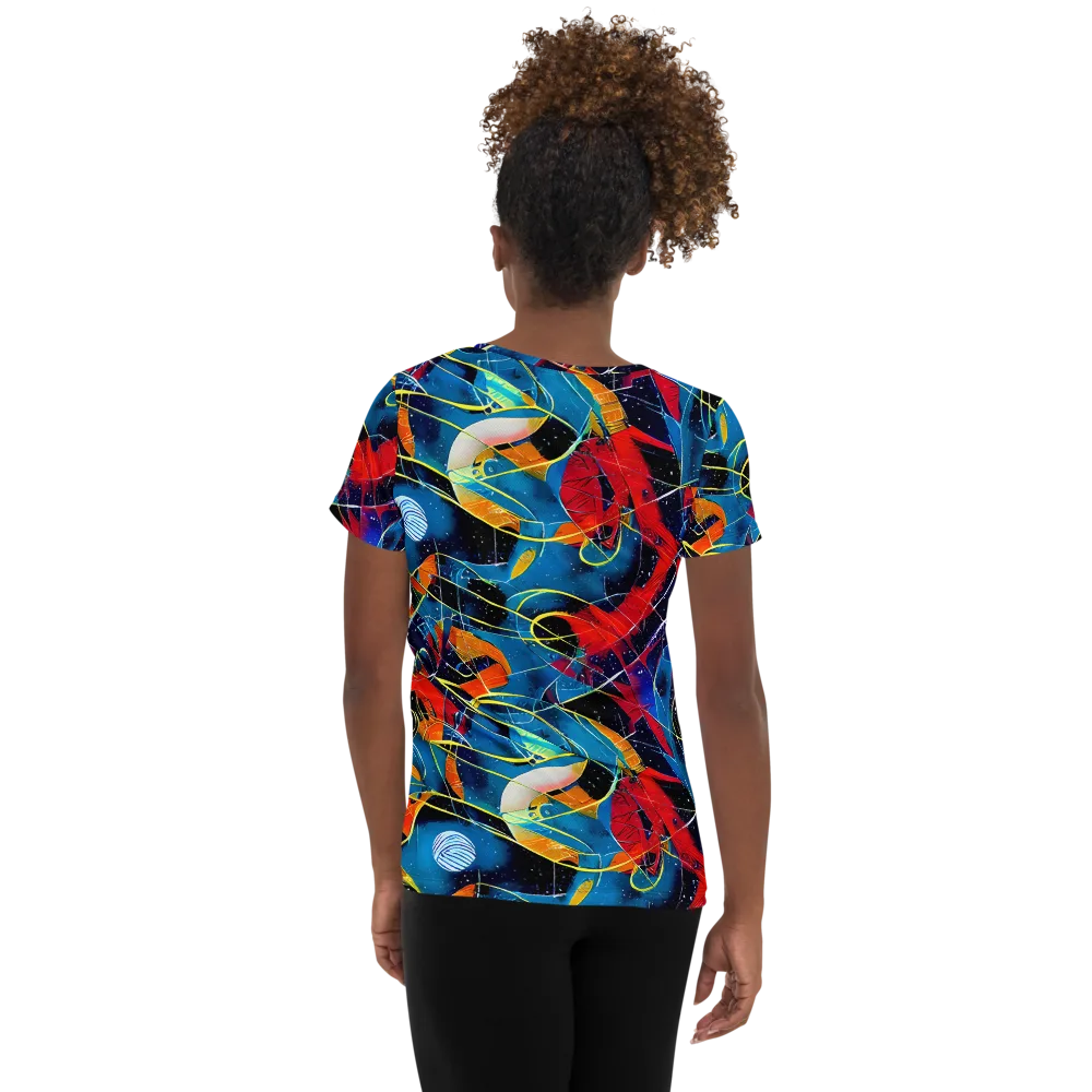 Astral Shatter on Women's Athletic T-Shirt — Back