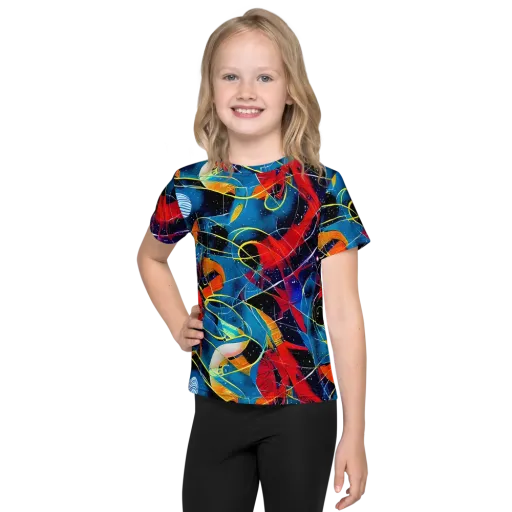 Astral Shatter on a Kids Crew Neck T-Shirt
