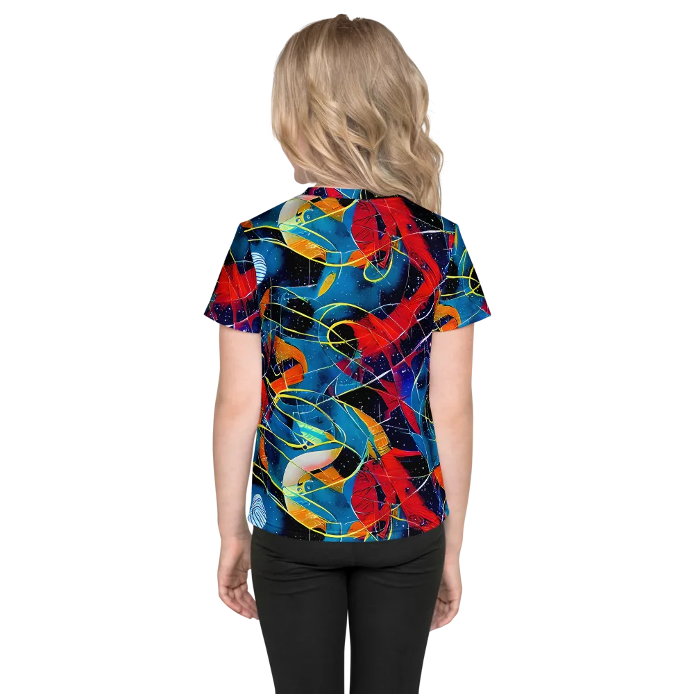 Astral Shatter on Kids Crew Neck T-Shirt — Back
