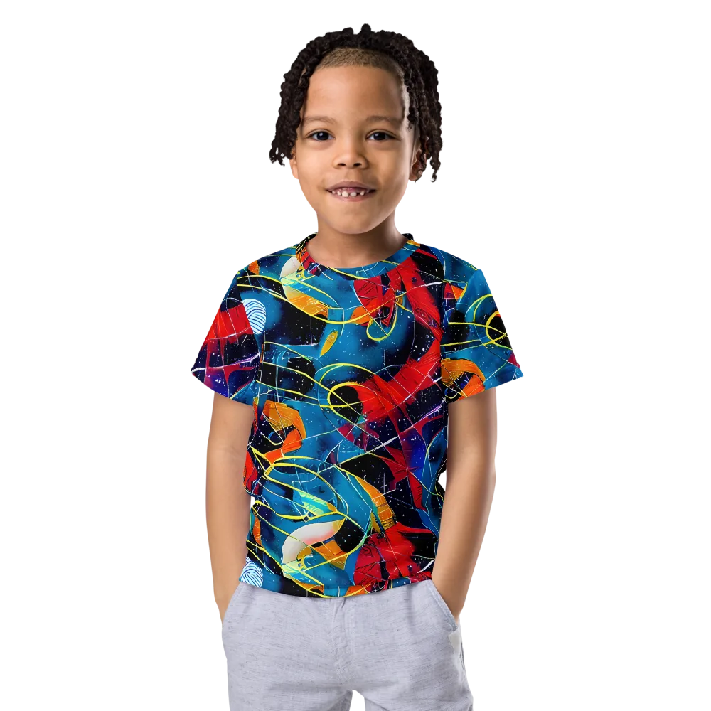 Astral Shatter on Kids Crew Neck T-Shirt — Front