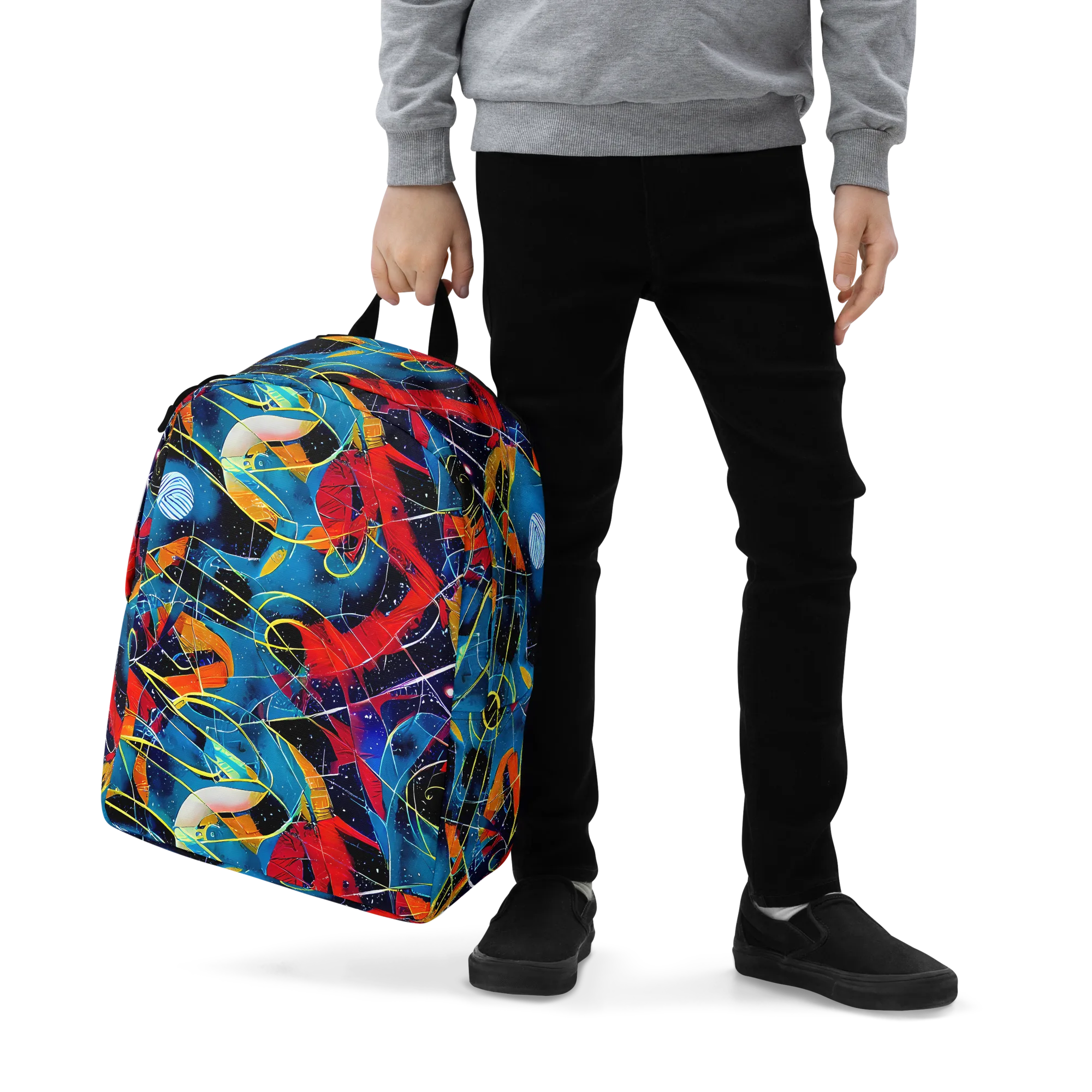 Astral Shatter on Minimalist Backpack — Zoomed-in