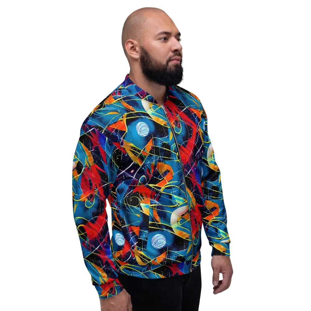 Astral Shatter on Bomber Jacket — Right